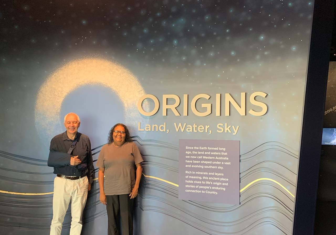 Alec Coles WA Museum CEO with Sonya Edney