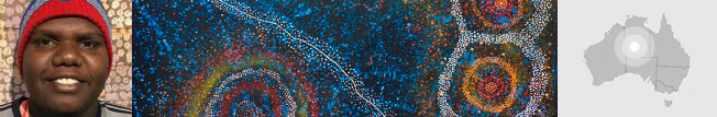 Athena Nangala Granites Aboriginal Artist