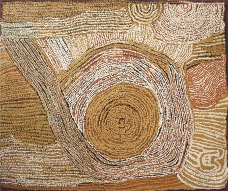 Coreyuldo Tjukurrpa – Owl Dreaming by Esther Giles Nampitjinpa