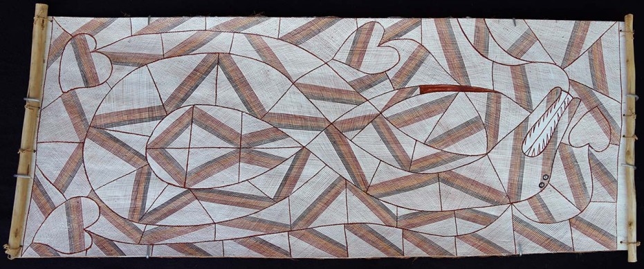 Ngalyod – Rainbow Serpent by Hamish Garrgarrku (Karrkarrhba)