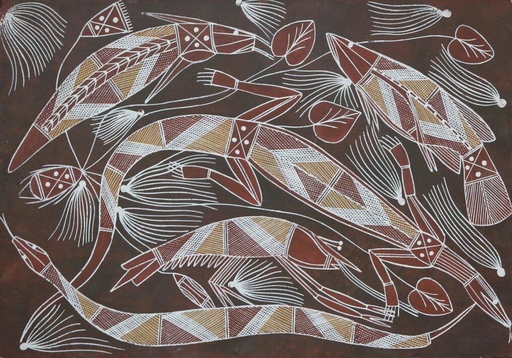 Goanna, Snake, Fish