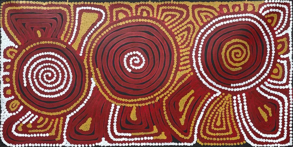 Rockholes and Malliera Dr George Tjapaltjarri | Rockholes and Malliera | Jap 019945