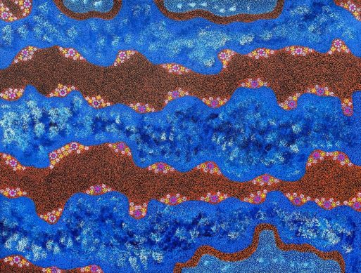 Desert Creeks Flowing in Country by Andrew Tjupurrula Highfold