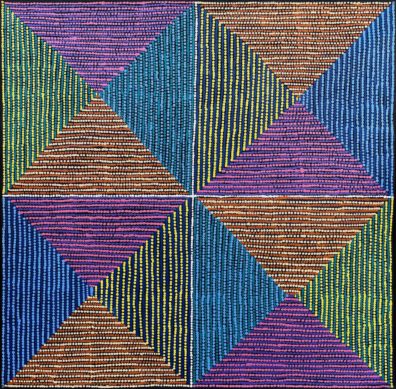 Desert Fringe-rush Seed Dreaming by Gloria Napangardi Gill