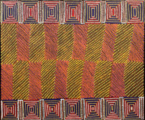 Desert Fringe-rush Seed Dreaming by Gloria Napangardi Gill