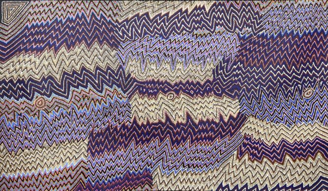 Mina Mina Jukurrpa by Margaret Napangardi Lewis