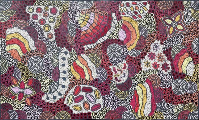 Water Dreaming at Kalipinypa by Nellie Marks Nakamarra