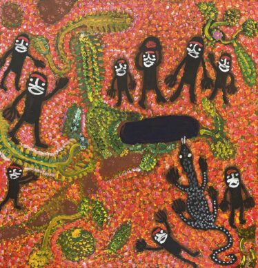 People are camped at a Rockhole by Mary McLean