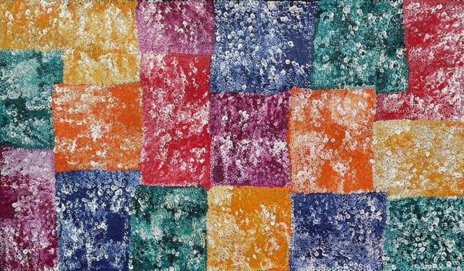 Bush Plum Dreaming by Belinda Golder Kngwarreye