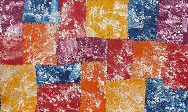 Bush Plum Dreaming by Belinda Golder Kngwarreye