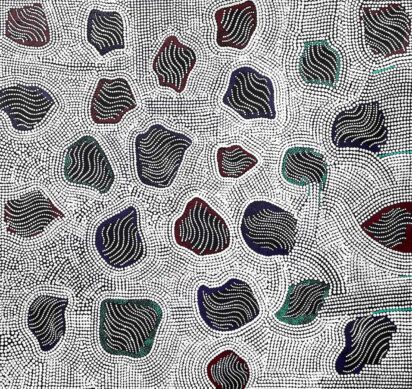 Salt Lakes and Claypan by Alice Napanangka Granites