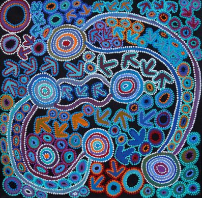 Yankirri Jukurrpa – Emu Dreaming – Ngarlikurlangu by Lee Nangala Gallagher