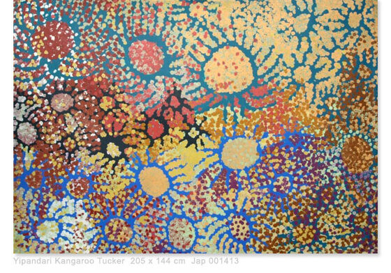 Yipandari Kangaroo Tucker - Kudditji Kngwarreye & Lorna Napurrula Fencer-