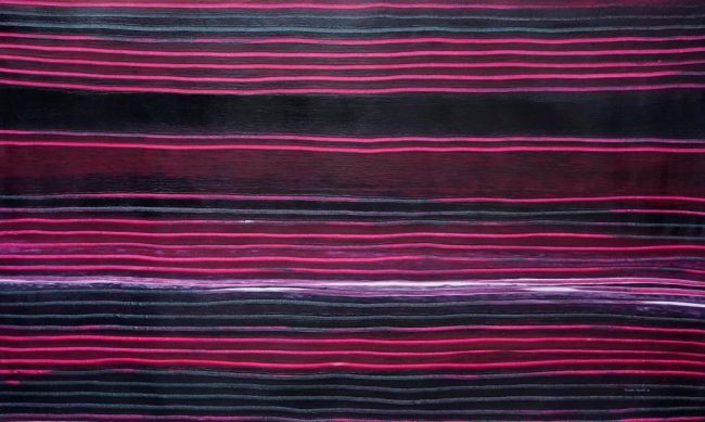 Pink Bamboo Cane by Rosella Namok