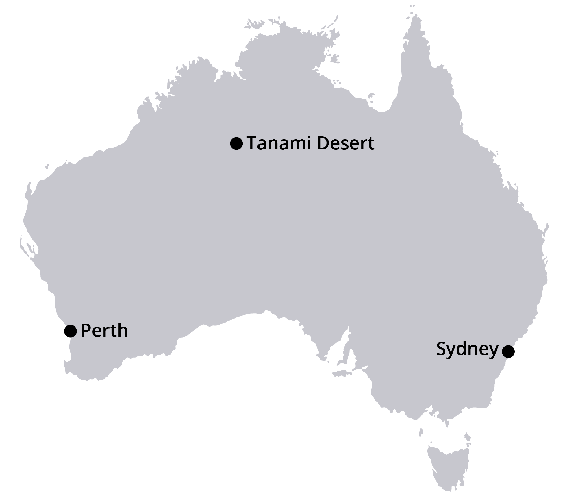 Tanami Desert Map